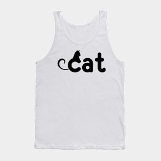 cat letter Tank Top